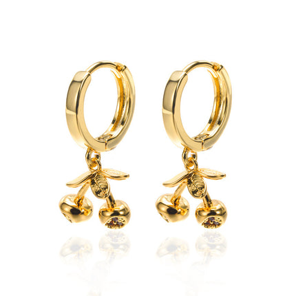Moon, Star And Sun Combination Eardrops Micro Inlaid Zircon