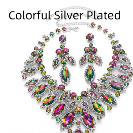 European And American Luxury Leaf Necklace Suit