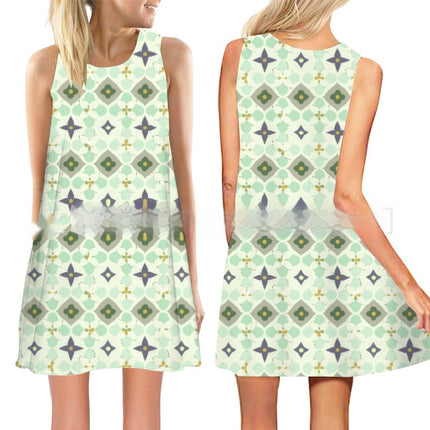 Women's New 3D Printed Sleeveless Dress