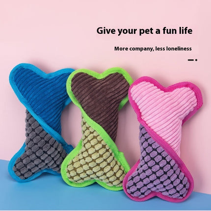 Dog Voice Plush Toy Bone Grinding Teeth