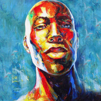 Art Design Graffiti Art Hip Hop African Girl with Black Hair Big Earring with Modern Building Shower Curtain for Bathroom Decor