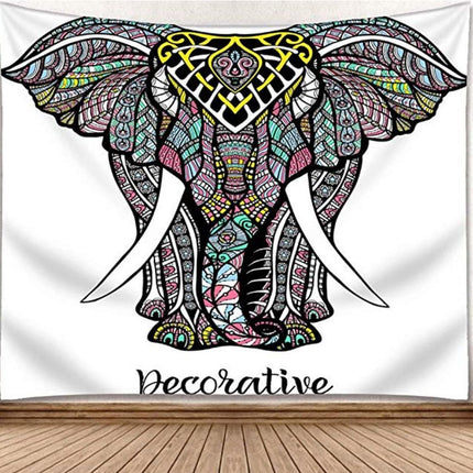 3D Mural Elephant Tapestry Wall Hanging Bohemian Hippie Bedroom Background Cloth Printing Home Decor