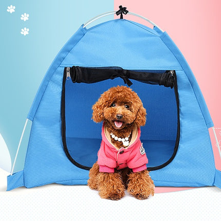 Foldable anti-mosquito kennel for pet dogs