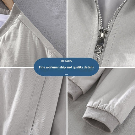Solid Color Simple Jacket Men's Autumn Lightweight