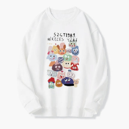 American Idle Style Loose Round Neck Sweater For Women