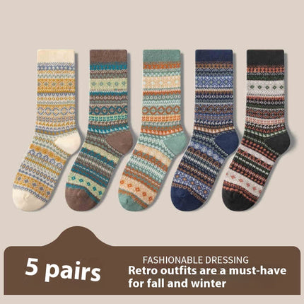 Retro Ethnic Style Socks For Women Deodorant