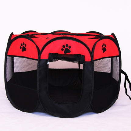 Fast folding octagonal pet fence, 600D Oxford cloth, waterproof and catching cat, dog cage, pet cage