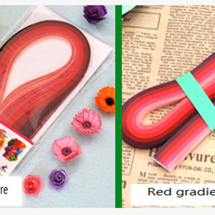 Gradient slip colored star origami