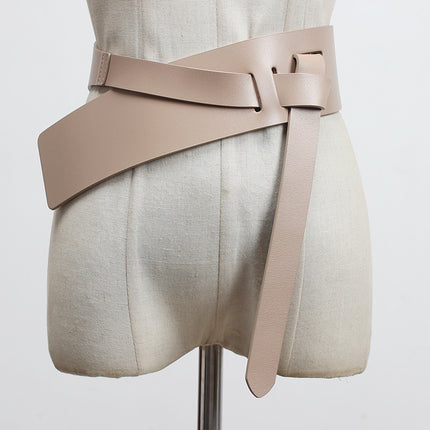 Women's Fashion Leather Decoration Wide Belt