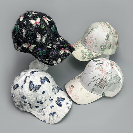 Printed Antique Baseball Cap For Women