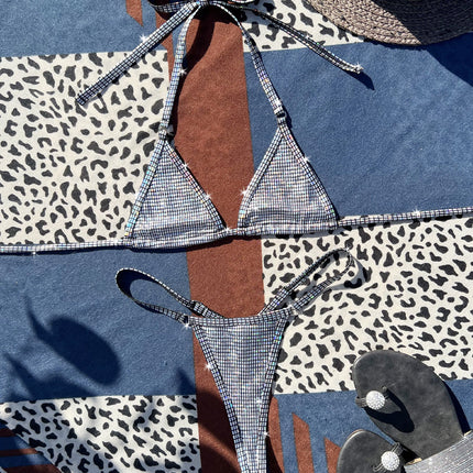 Women's Seperated Swimwear Shiny Bikini