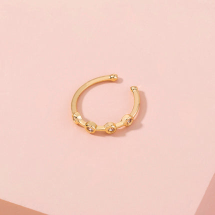 Simple Zircon Nose Pin Nose Ring Piercing Accessories