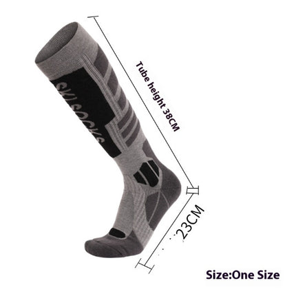 Merino Wool Ski Socks Thick Towel Bottom