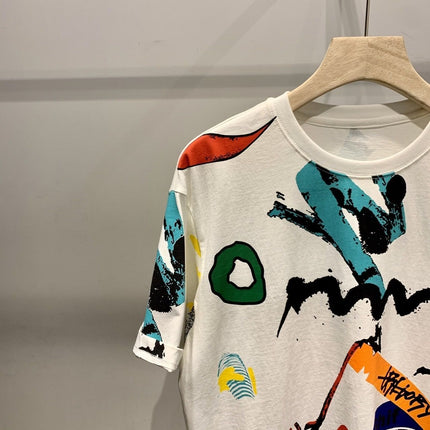 Men's Creative Printing All-match Short Sleeve