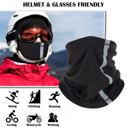 Men's Multifunctional Warm Fleece Reflective Collar