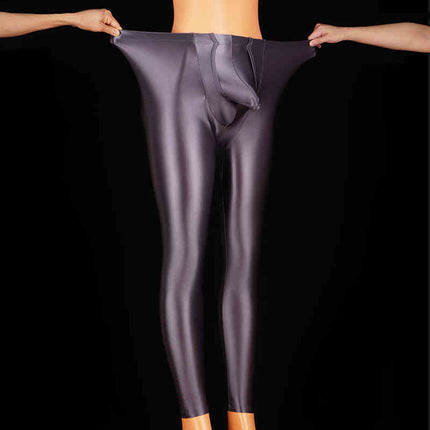 Shiny Sexy Men's Leggings Slim Fit Free Plus Size