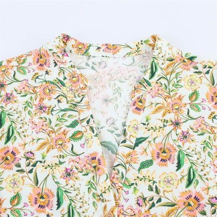 European And American Style Fashion Simple Printing Dress