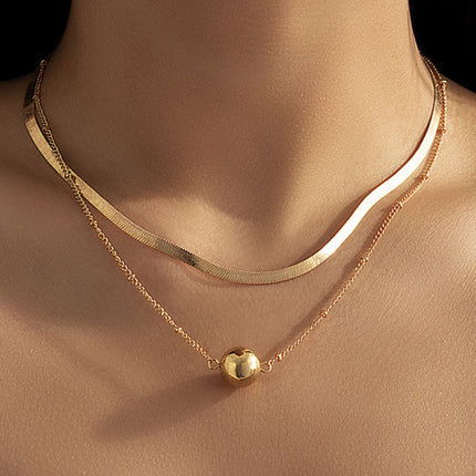 Multilayer Trend Elegant Jewelry Long Snake Chain Crystal