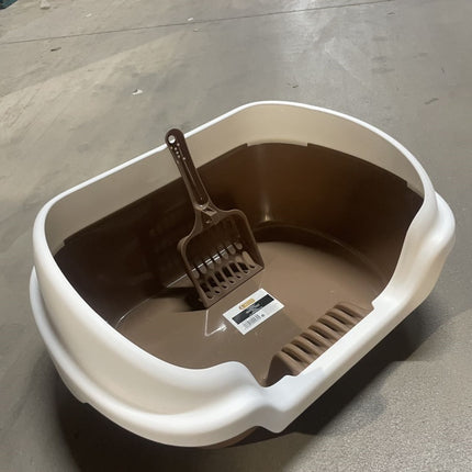 Semi-enclosed Cat Litter Box