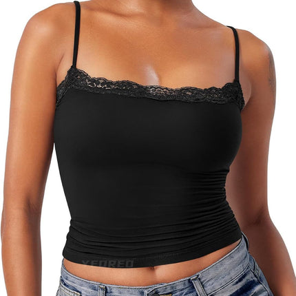 Women's Lace Camisole Square Collar Sexy Sleeveless Top