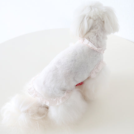 Lace Yarn Vest Anti-lint Sexy Dog Clothes Pet Cat