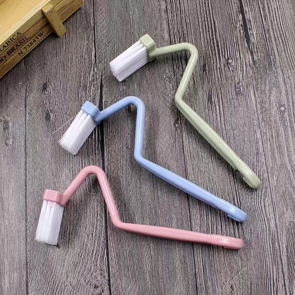 Toilet V-shaped Plastic Side Bending Brush