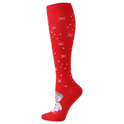 Men's And Women's Fashion Simple Christmas Sports Compression Socks