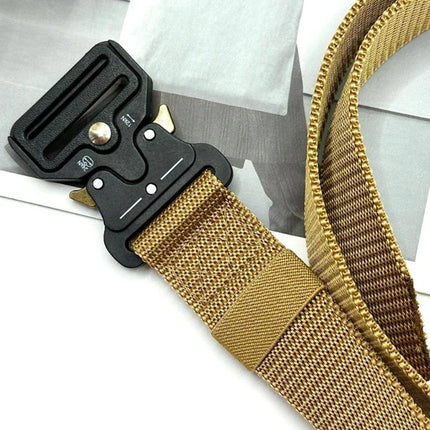 Men's Belt Outdoor Hunting Tactical Belt Mult-Function Buckle Nylon Belt High Quality Marine Corps Belt Metal Buckle