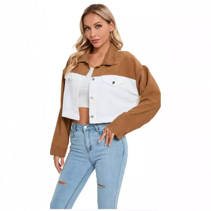 Autumn And Winter Long Sleeve Short Coat Women