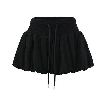 High Waist Bubble Bud Skirt