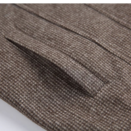 Plaid Jacket For Men With Slim Lapels