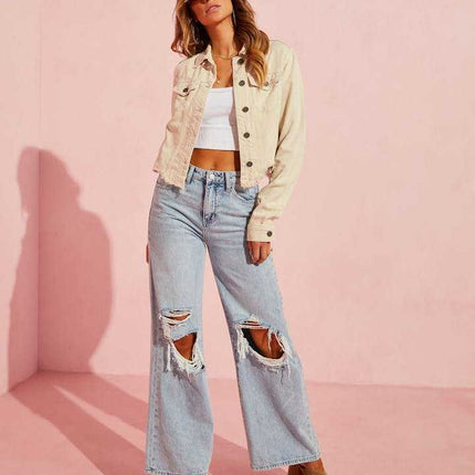 Ripped Slimming Jeans For Women