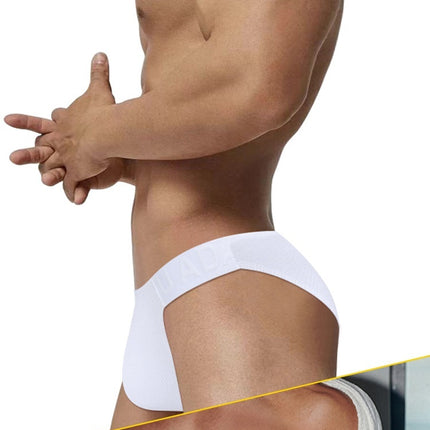 Solid Color High-fork Low-waist Briefs Sexy Full-wrapped Hip-excited Pouch Underwear