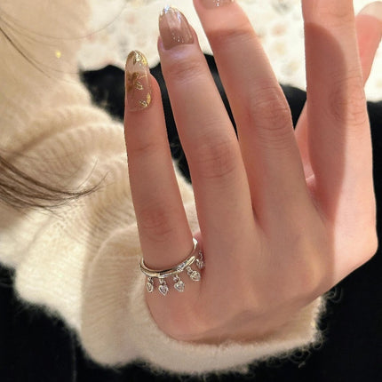 Water Droplet Fringe Ring Exquisite And Simple