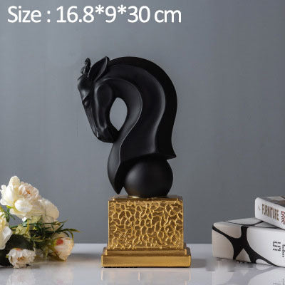 Horse head creative furnishing pieces