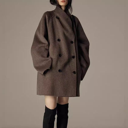 Elegant Winter Double-sided Wool Women's Coat