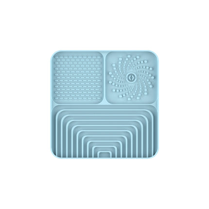 Slow Food Mat For Dogs And Cats, Anti-choking Pad With Suction Cup, Square, Silicone, For Licking