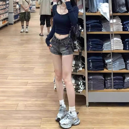 Hot Girl High Waist Shorts Summer Sexy Slimming Sheath Super Short Shorts Women