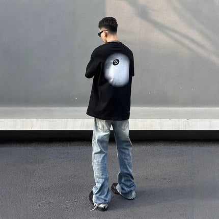 Washed Light Blue Ripped Jeans For Men