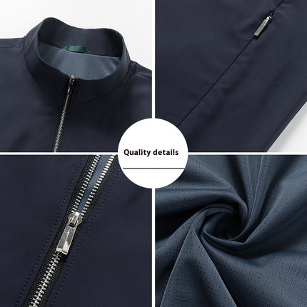 Casual Men's Vest Simple But Elegant Comfortable Lightweight Stand Collar Waistcoat