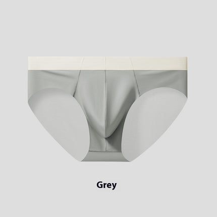 Men's Ice Silk Seamless Briefs Nude Feel Sports Style
