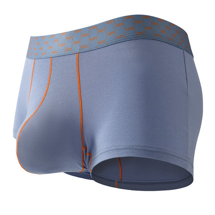 Men's Sports Fitness Low Waist Small Boxer Contrast Color Pants