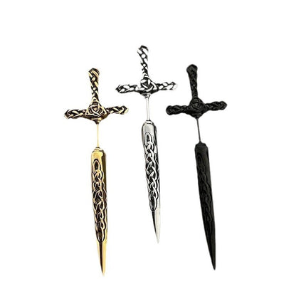 Women's Gothic Retro Sword Stud Earrings