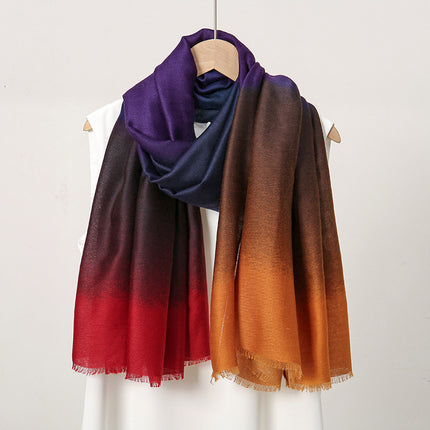 Fashion Commuter Simple Style Plain Long Scarf