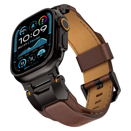 Vintage Men's Niche High-end Feel High-end Top Layer Cowhide Handmade Strap