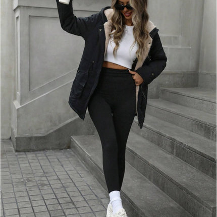 Aveloria Fashion Loose Casual Versatile Hooded Zip-Up