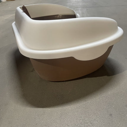 Semi-enclosed Cat Litter Box