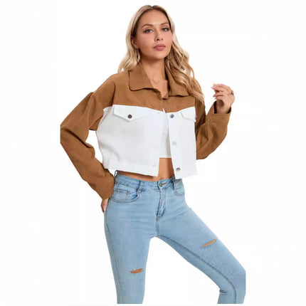 Autumn And Winter Long Sleeve Short Coat Women