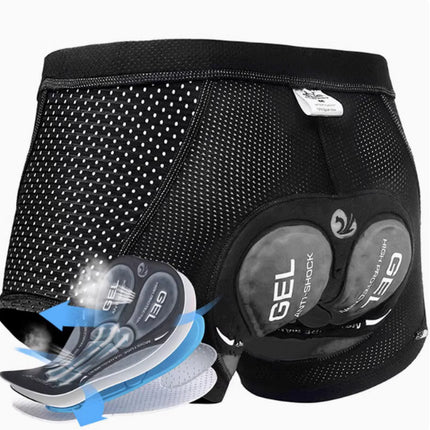 Men's Cycling Black Shorts Breathable