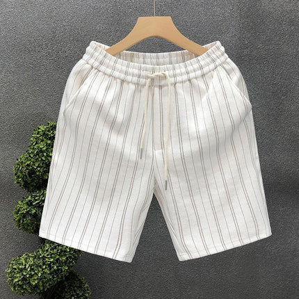 Striped Casual Shorts Men's Lightweight One Hundred Outer Wear Five Points